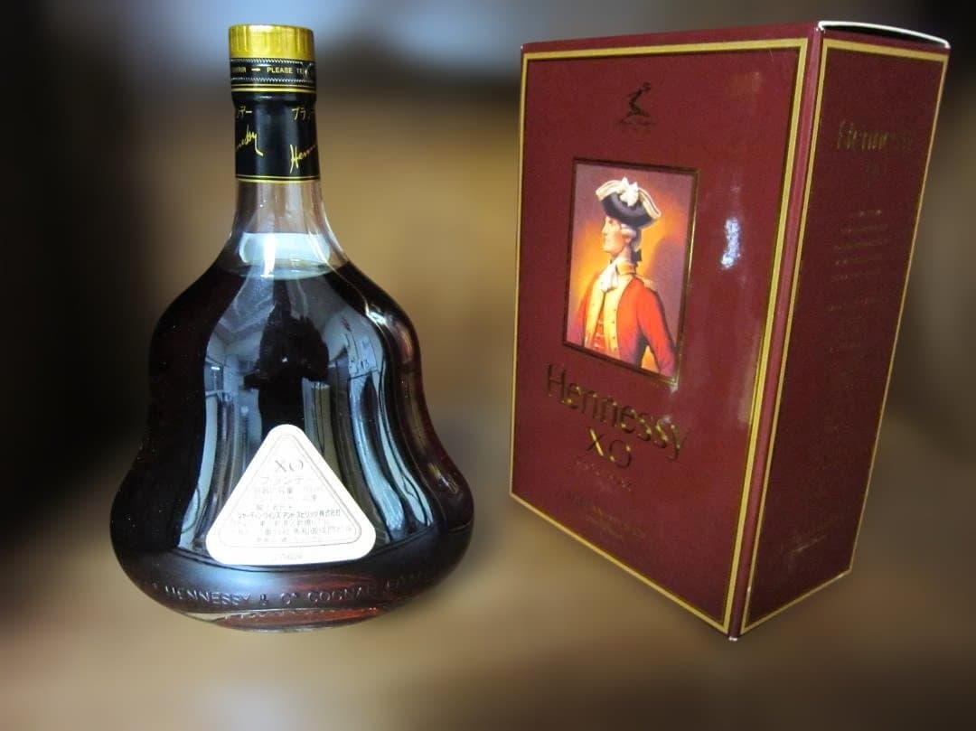 Hennessy ヘネシー コニャック XO クリアボトル 金キャップ 箱付