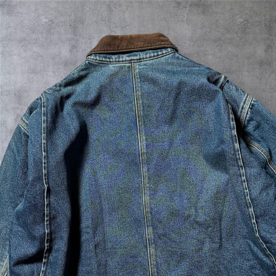 2264 古着90年代BCC WORKWEARデニムカバーオール好色落ちハチノス