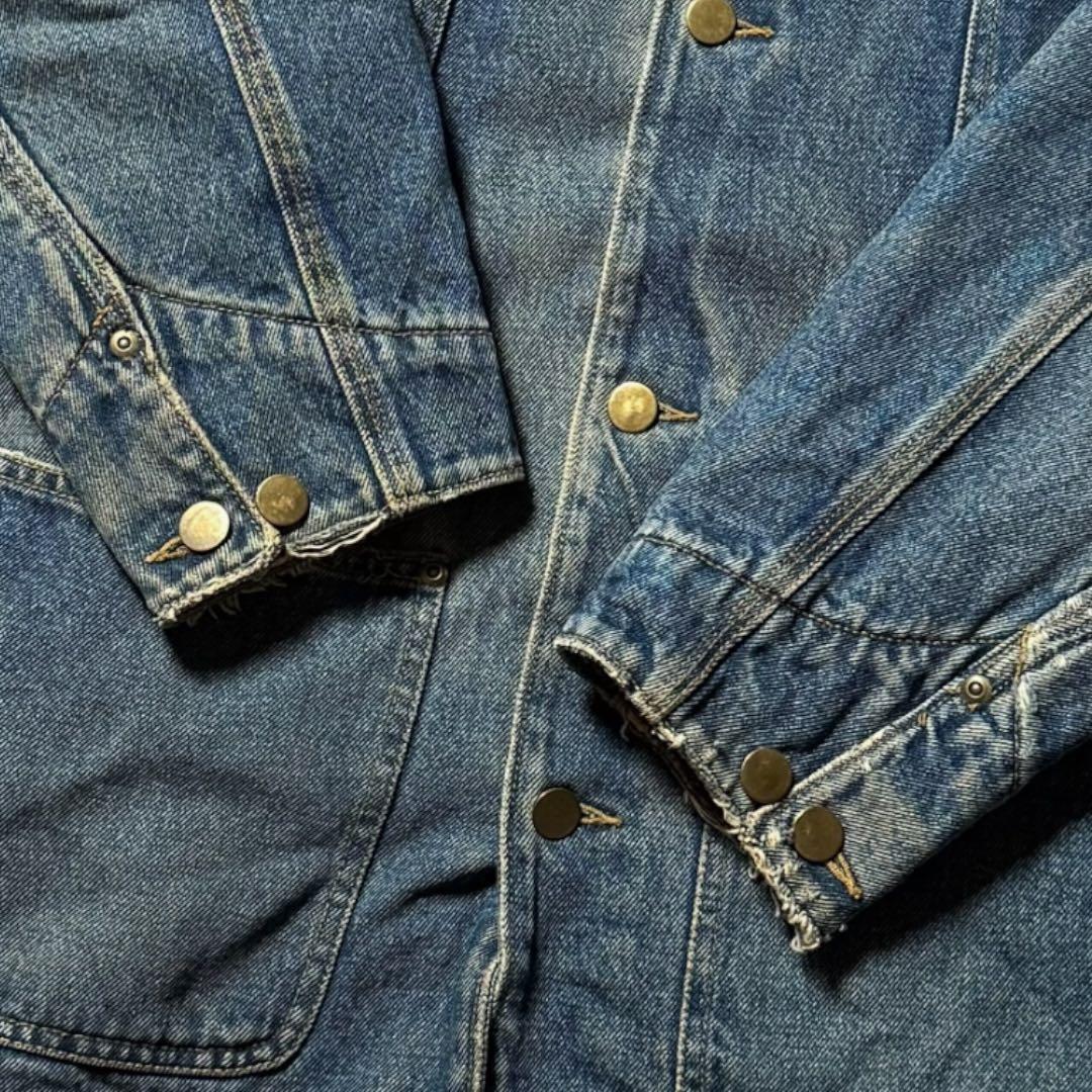 2264 古着90年代BCC WORKWEARデニムカバーオール好色落ちハチノス