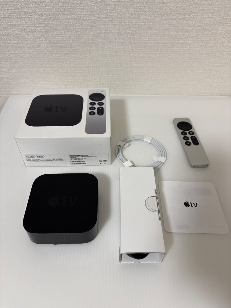 Apple TV 第二世代 4K 64GB ブラック 本体と付属品