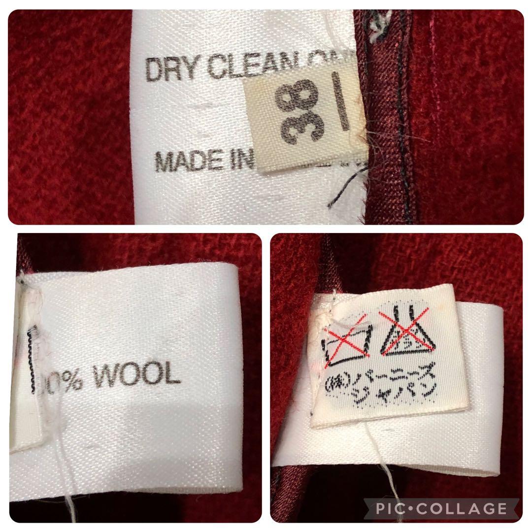 美品✨バーニーズニューヨーク×ムーアブルック ダッフルコート レッド 38(M)