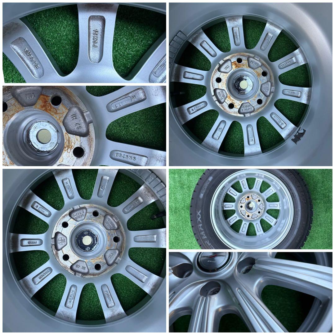 送料込2024年製195/65R15 DUNLOPウィンターマックスホイール5穴