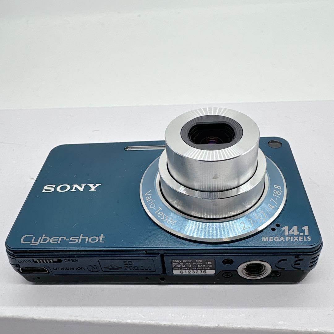 SONY Cyber-shot DSC-W350コンパクトデジタルカメラ ブルー