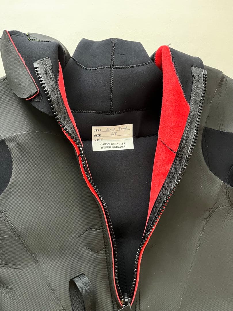 【美品】CARVY ウェットスーツ　5/3mm 裏起毛　LT