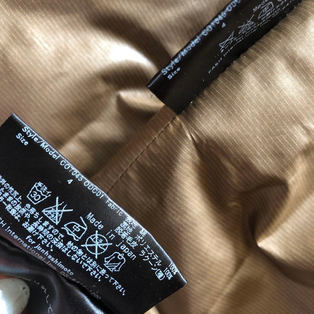 ★美品junhashimoto定価10万　ラクーンファー モッズコート　M-51