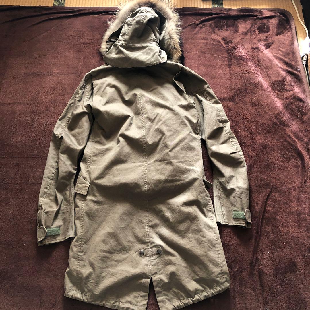 ★美品junhashimoto定価10万　ラクーンファー モッズコート　M-51