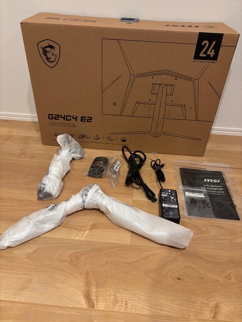MSI 湾曲ゲーミングモニター G24C4 E2 23.6インチ 限定モデル