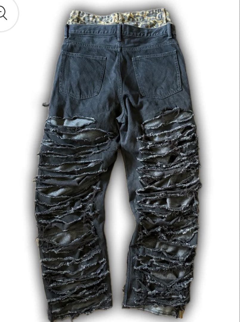 ZENEZ CUSTOM JEANS 重ね履き ダメージデニム