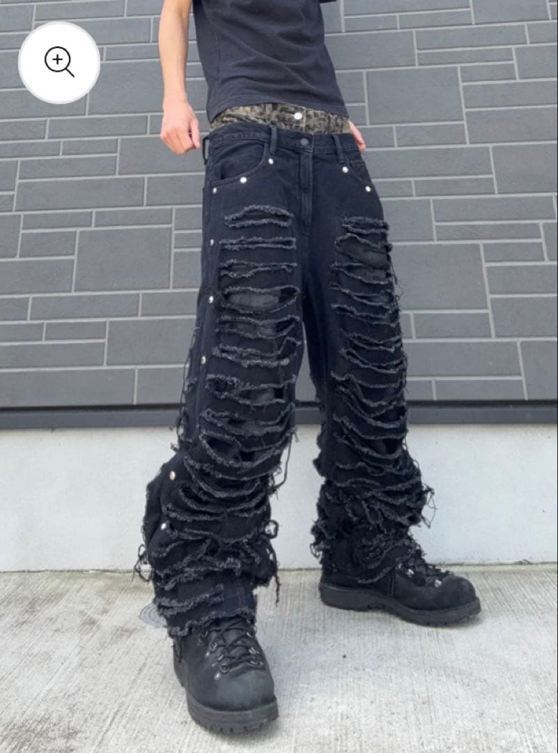 ZENEZ CUSTOM JEANS 重ね履き ダメージデニム