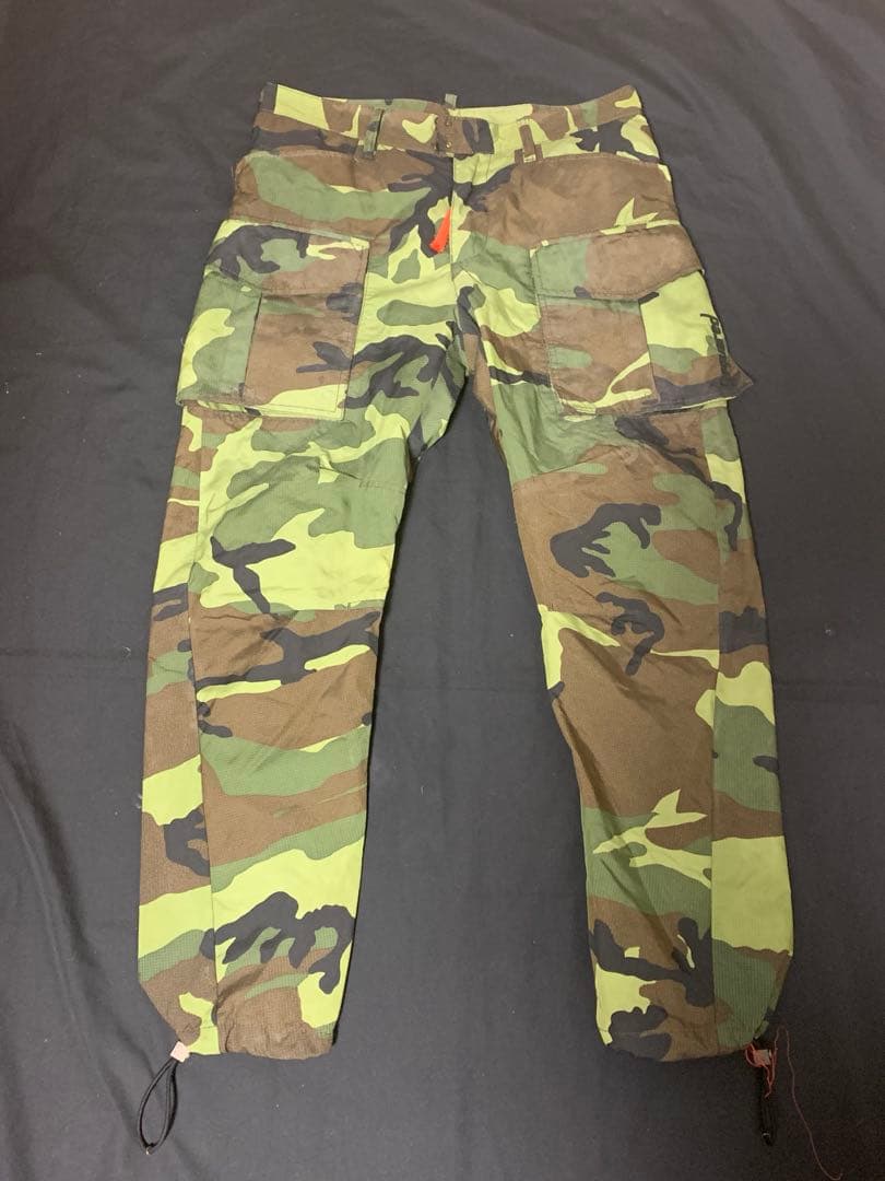 DSQURED2 ディースクエアード　ナイロン迷彩柄カーゴパンツ　カモ柄　44