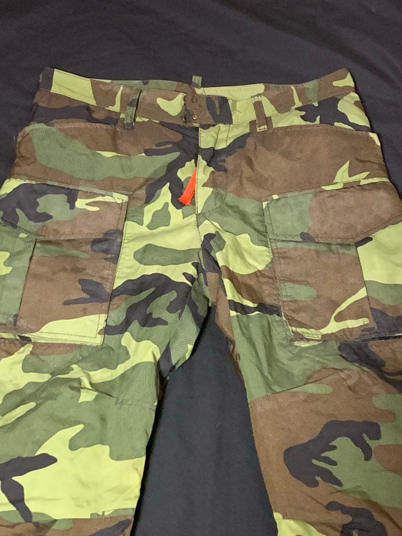 DSQURED2 ディースクエアード　ナイロン迷彩柄カーゴパンツ　カモ柄　44