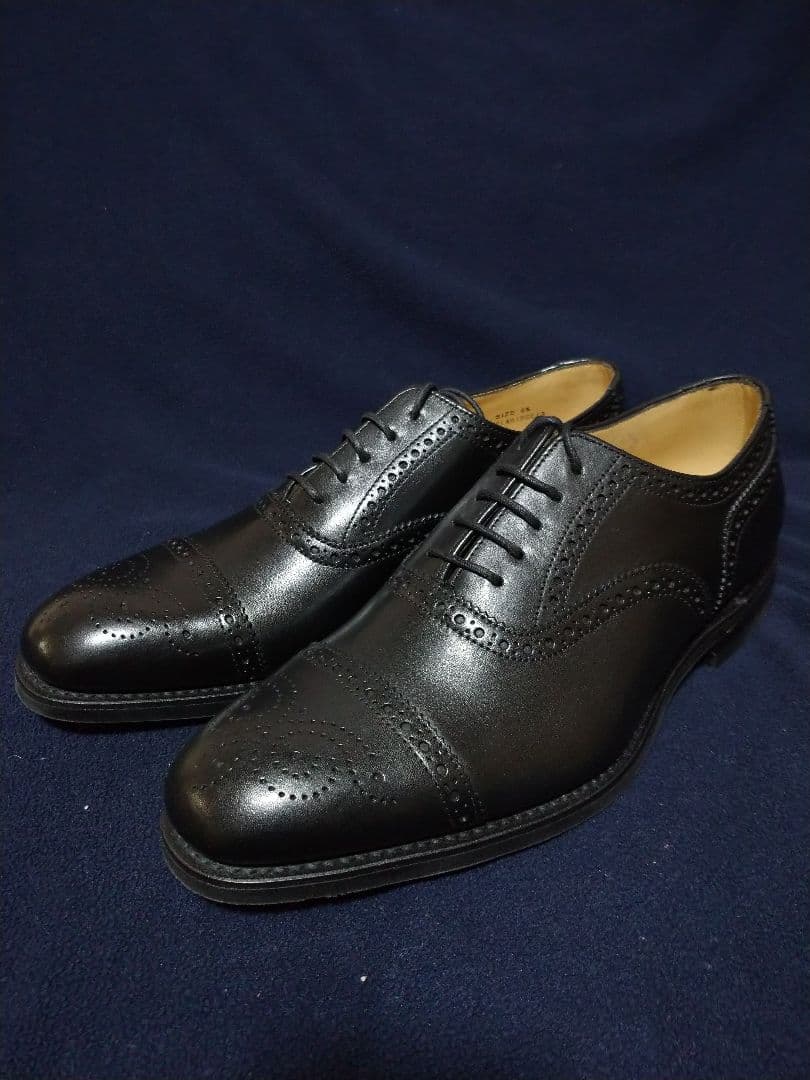 新品 未使用 loake 黒 サイズ 6 1/2　25.0cm セミブロー