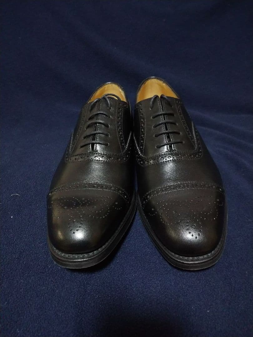 新品 未使用 loake 黒 サイズ 6 1/2　25.0cm セミブロー