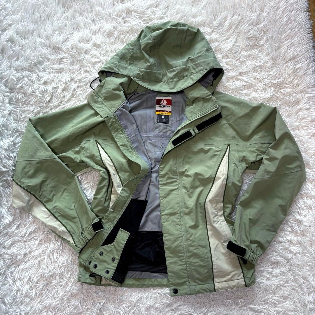 バートンak tri lite ジャケット ジップ スノボウェア グリーン