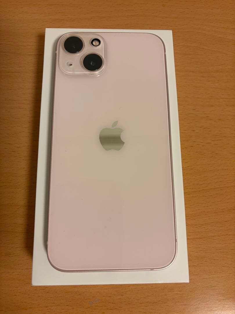 【美品】iPhone13 本体 128GB ピンク 箱、保護フィルム付き