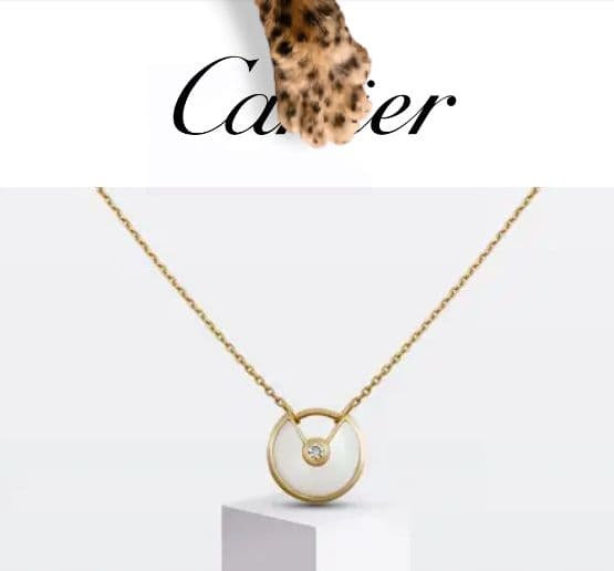 Cartier　アミュレット マザーオブパール ネックレス