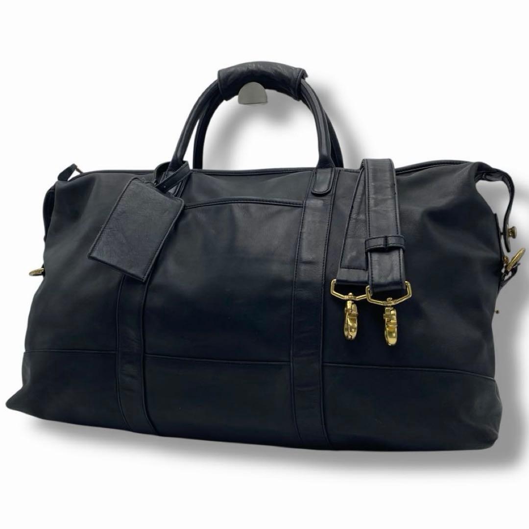 良品 OLD COACH レザー 2WAY ボストンバッグ 0502 ビンテージ