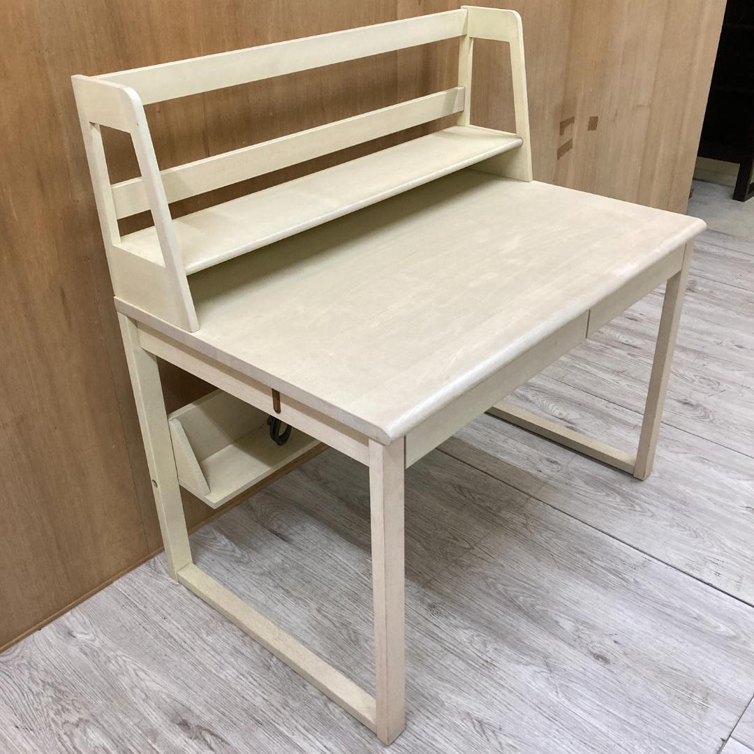 【飛騨産業】キツツキ　学習机　デスク　ブックシェルフ付き