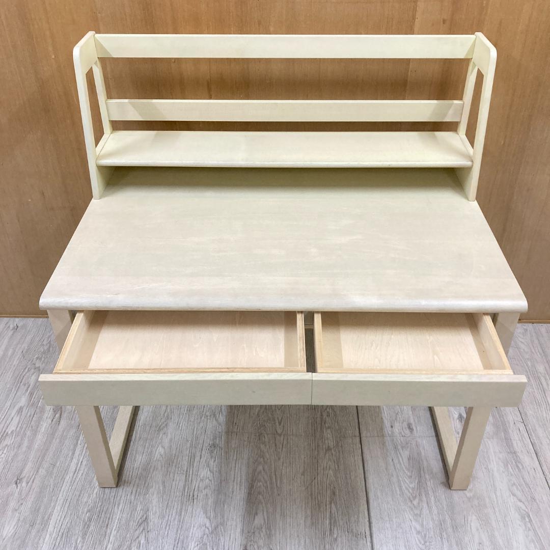 【飛騨産業】キツツキ　学習机　デスク　ブックシェルフ付き