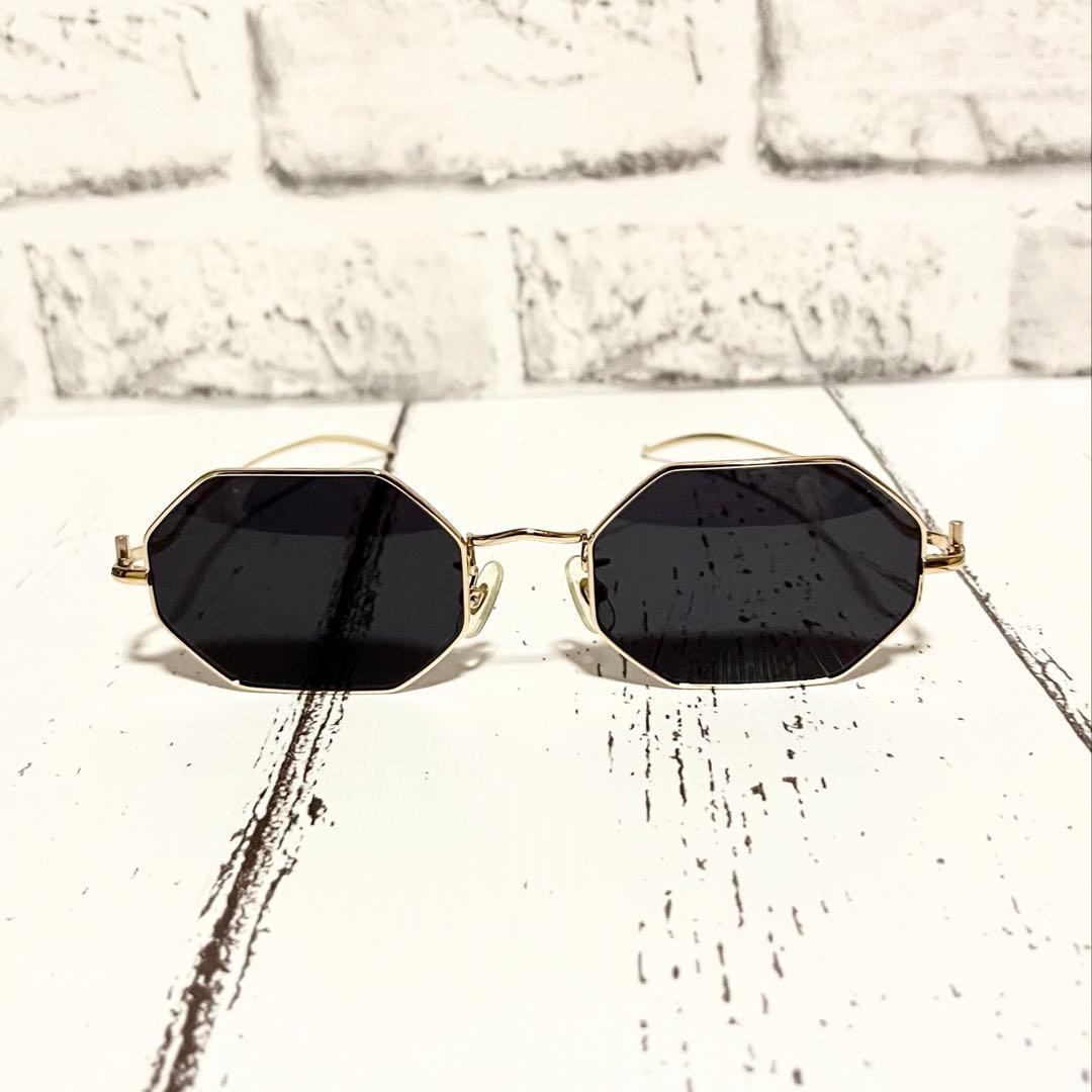 【新品】【タグ】PINE×SUGALISM サングラス 八角形 眼鏡 チタン