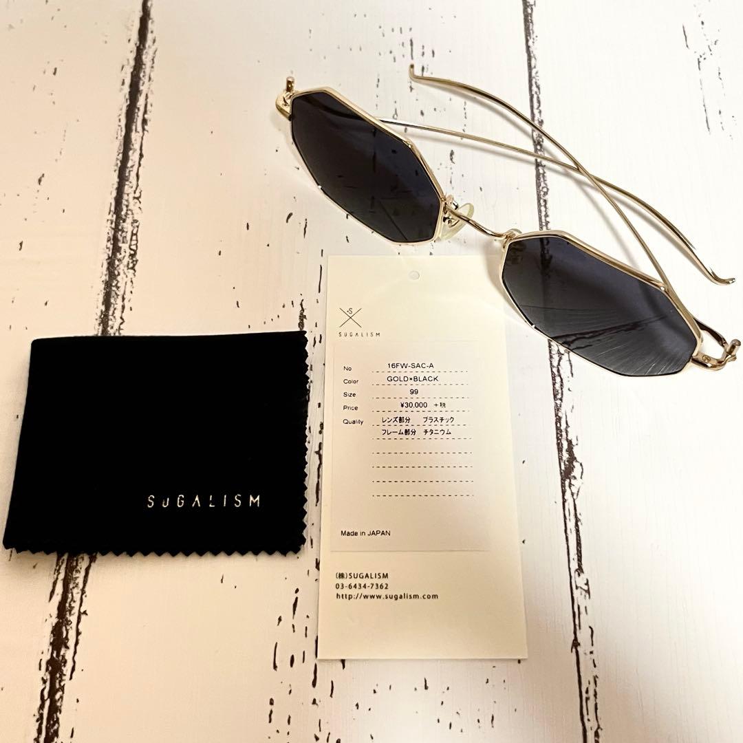 【新品】【タグ】PINE×SUGALISM サングラス 八角形 眼鏡 チタン