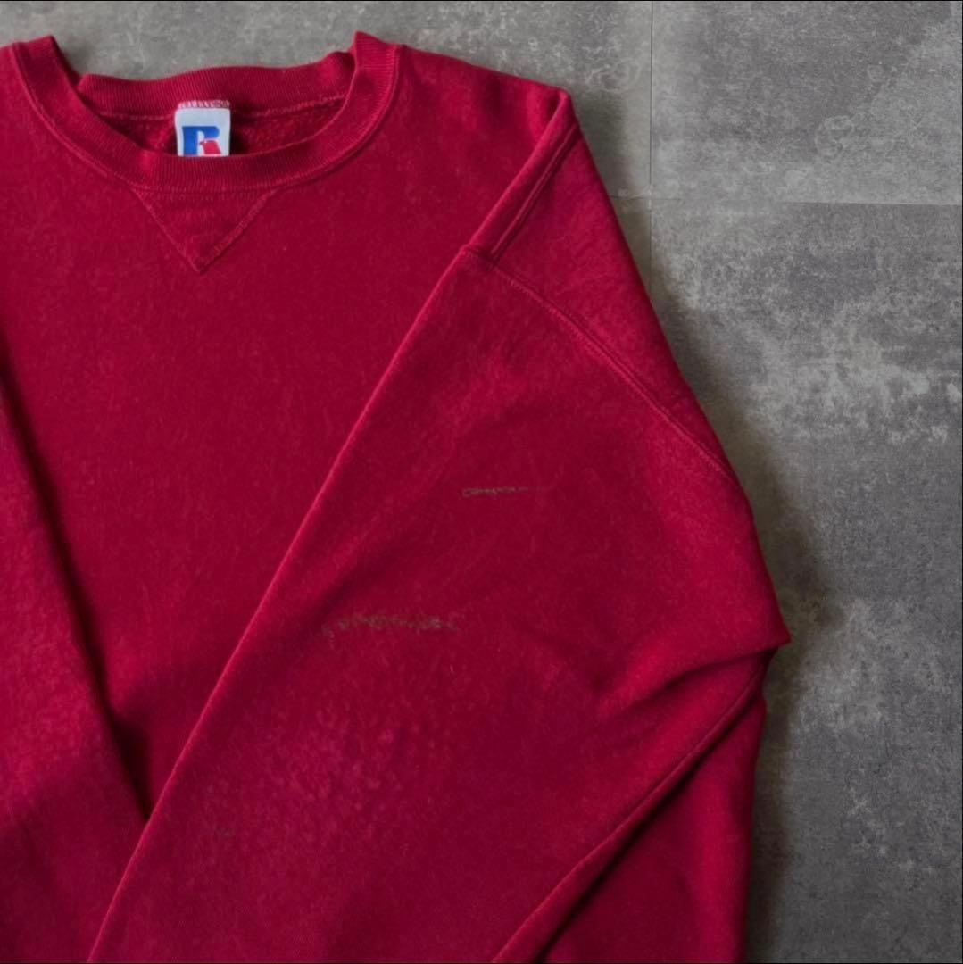 s*i様 90s RUSSELL ATHLETIC 無地 スウェット L 前V