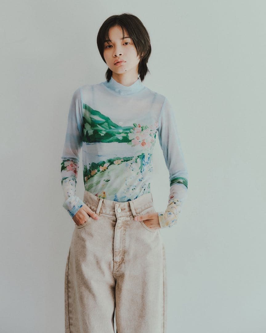 お値下げ♪2点セットpoppyポピー　シースルートップス中古