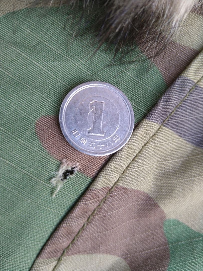 モ*ン様 DENIM & SUPPLY カモフラージュ ミリタリーダウンジャケッ