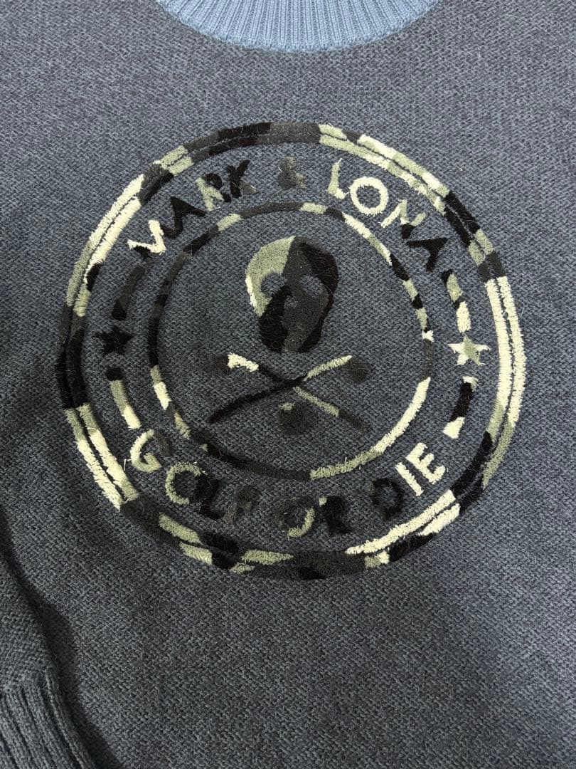 週末お値下げ！マークアンドロナ　ゴルフセーター 38サイズ　ネイビー