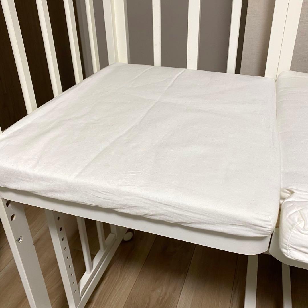 そいねーる　プラスロング　ホワイト　ベビーベッド