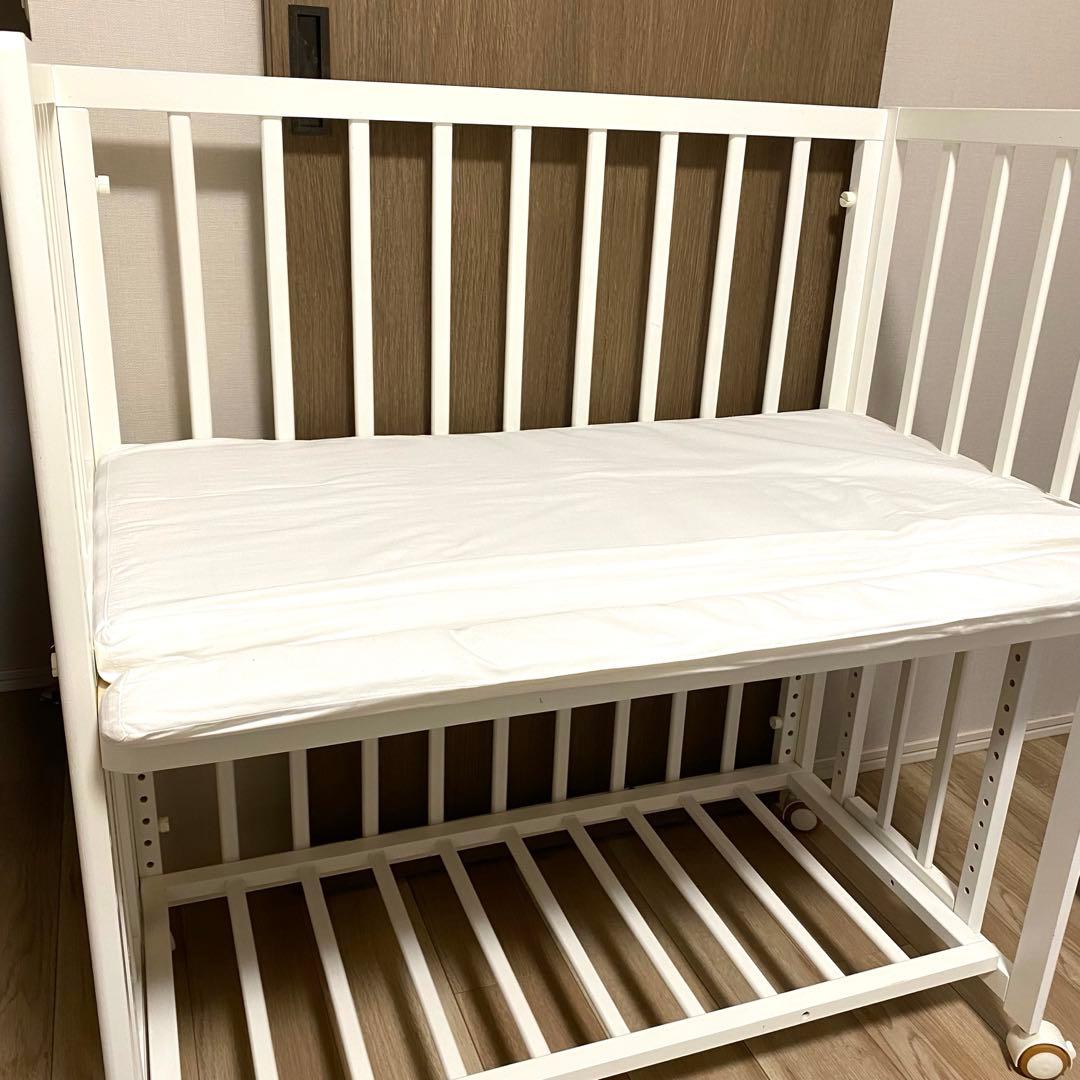 そいねーる　プラスロング　ホワイト　ベビーベッド