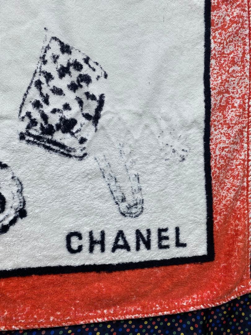 ヴィンテージ　CHANEL ビーチタオル