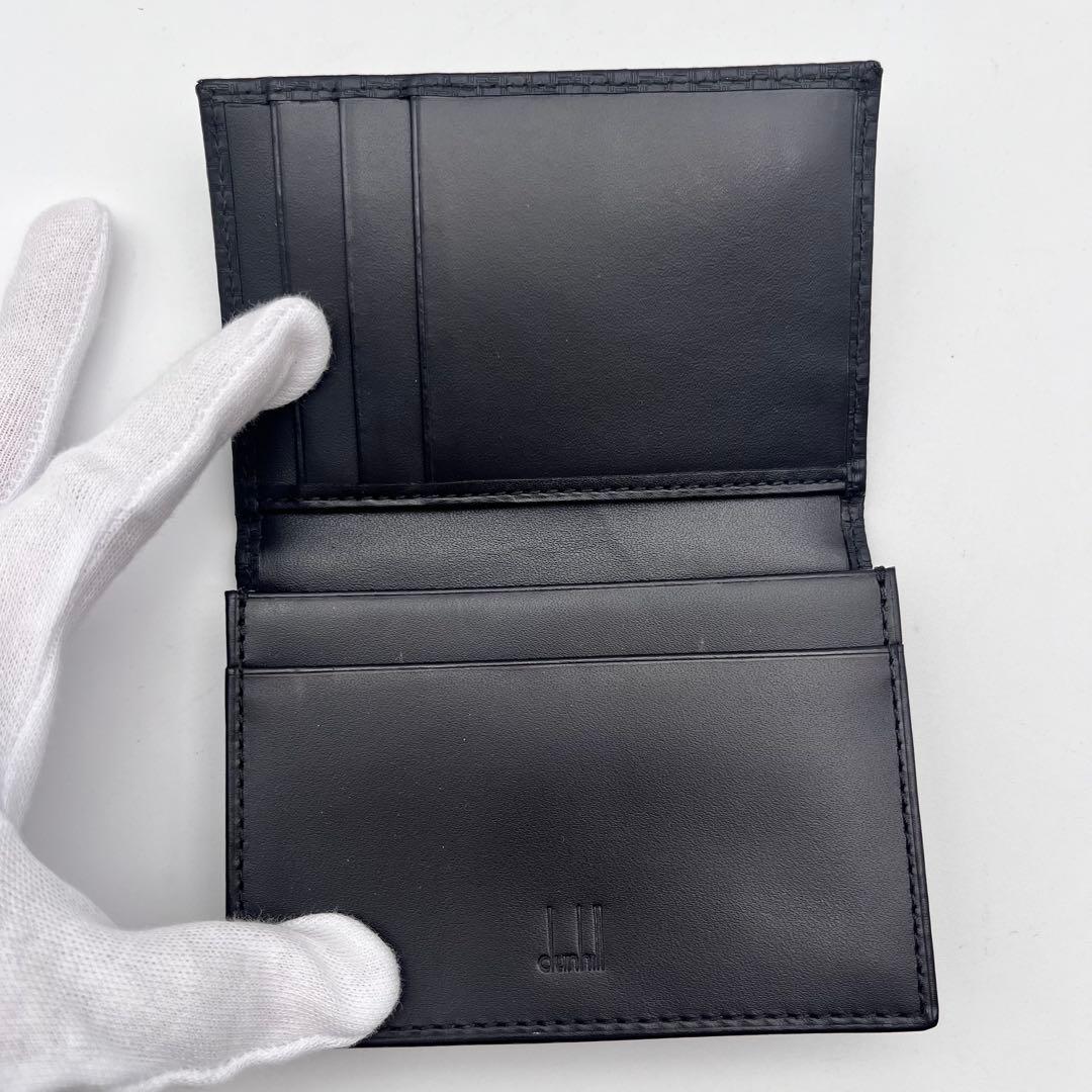 未使用 ダンヒル 名刺入れ カードケース マイクロディーエイト ブラック 黒