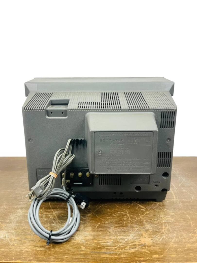 【通電OK/砂嵐確認】日立カラーテレビ C14-460 インテリアとしても
