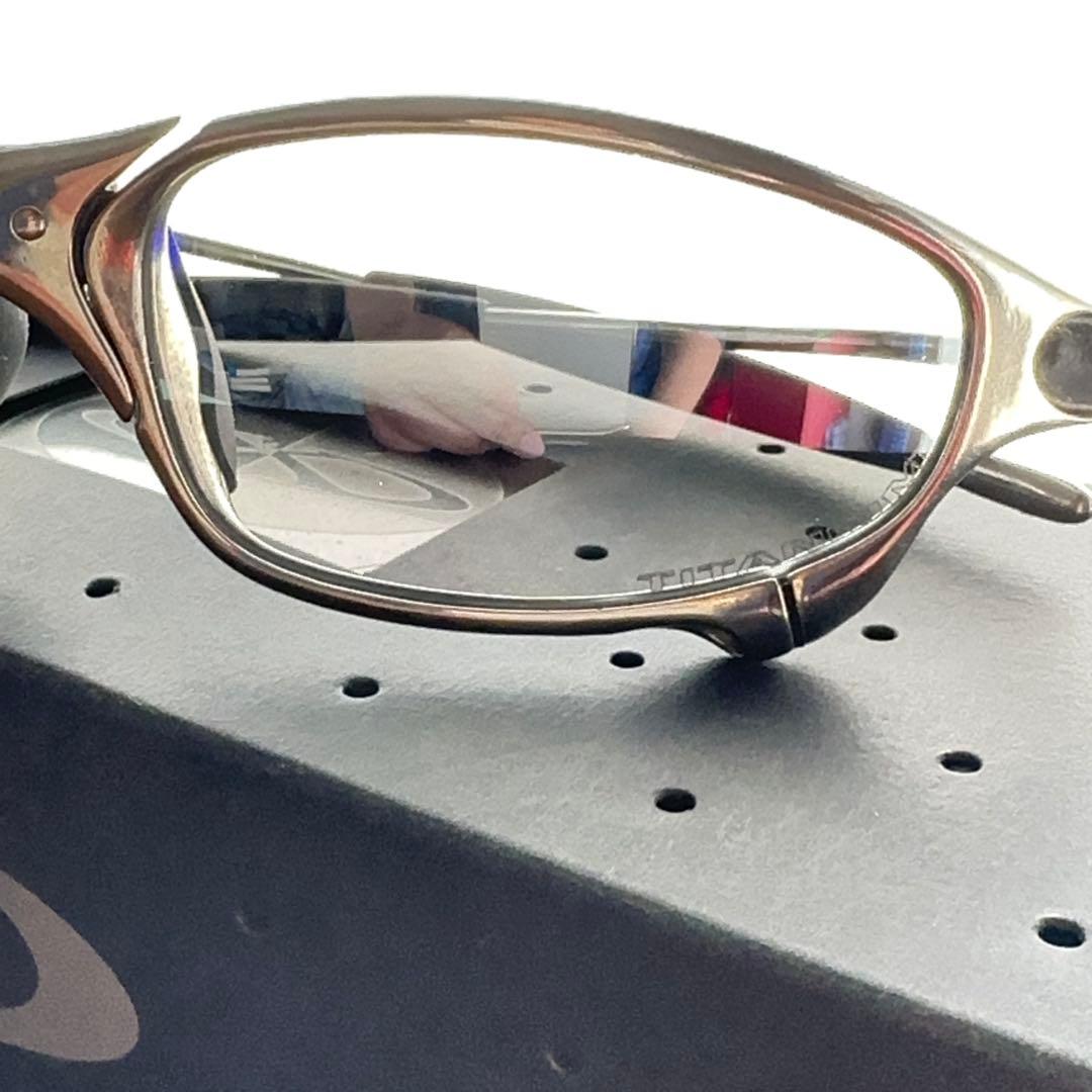 (要修理:美品)オークリー Oakley Juliet ポリッシュド/TIクリア