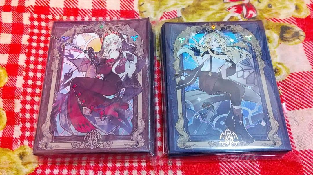 遊戯王　教導の聖女エクレシア　赫の聖女カルテシア　スリーブ　未開封　ホロ加工