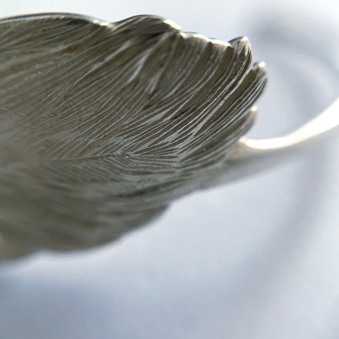 アガット　シルバー　ブレスレット　羽　フェザー　デザイン　silver925