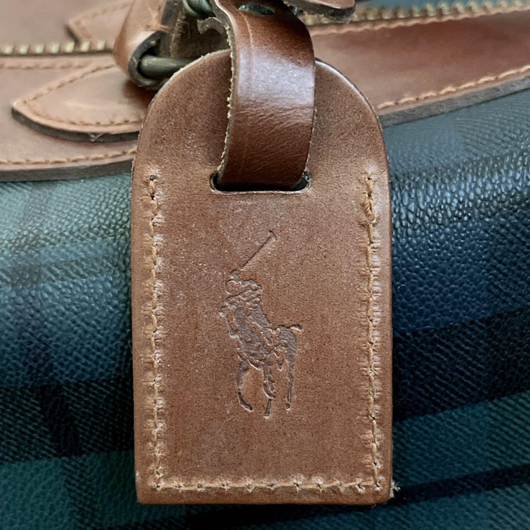 希少　ポロラルフローレン　2way ボストンバッグ　旅行カバン　チェック柄