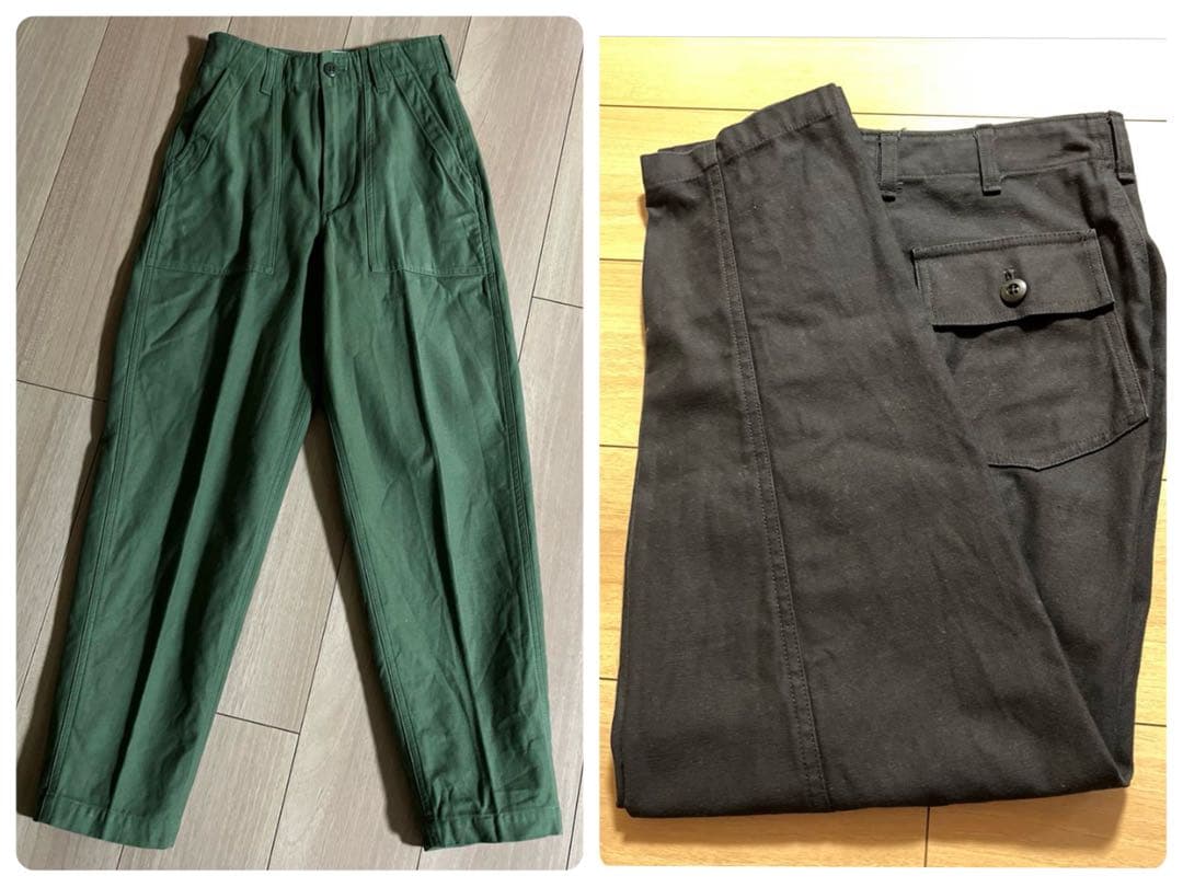 シンゾーンベイカーパンツPOグリーンカーキブラック黒