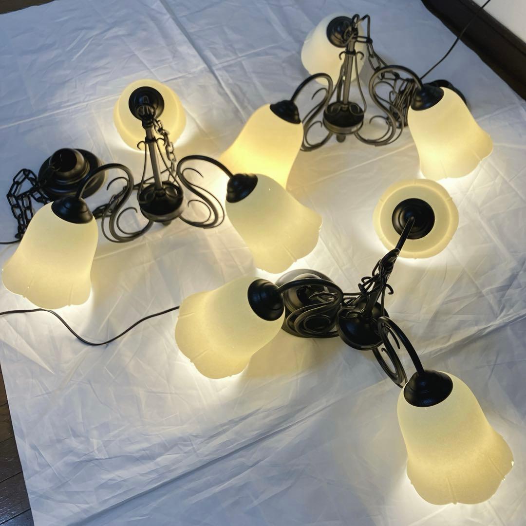 【12年製】オーデリック♡フラワーライト♡シャンデリア♡クラシックスタイル