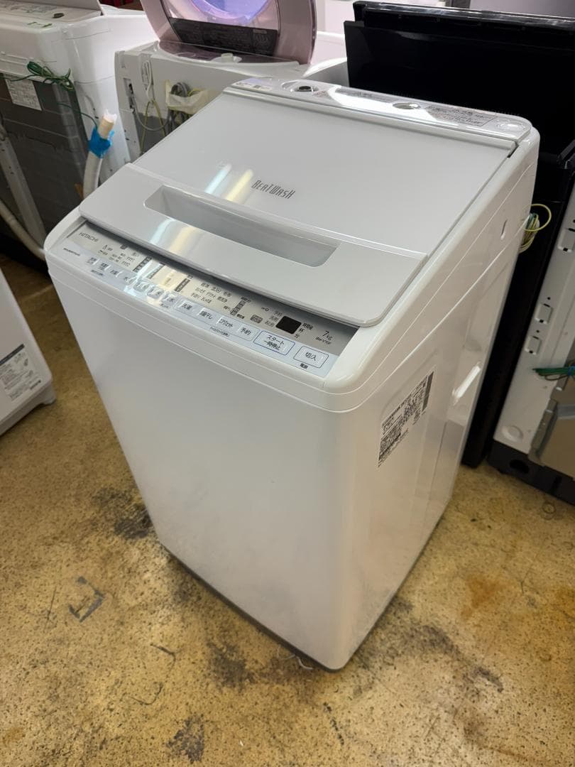 (4257)HITACHI　洗濯機　日立　7キロ BW-V70F 2020年製