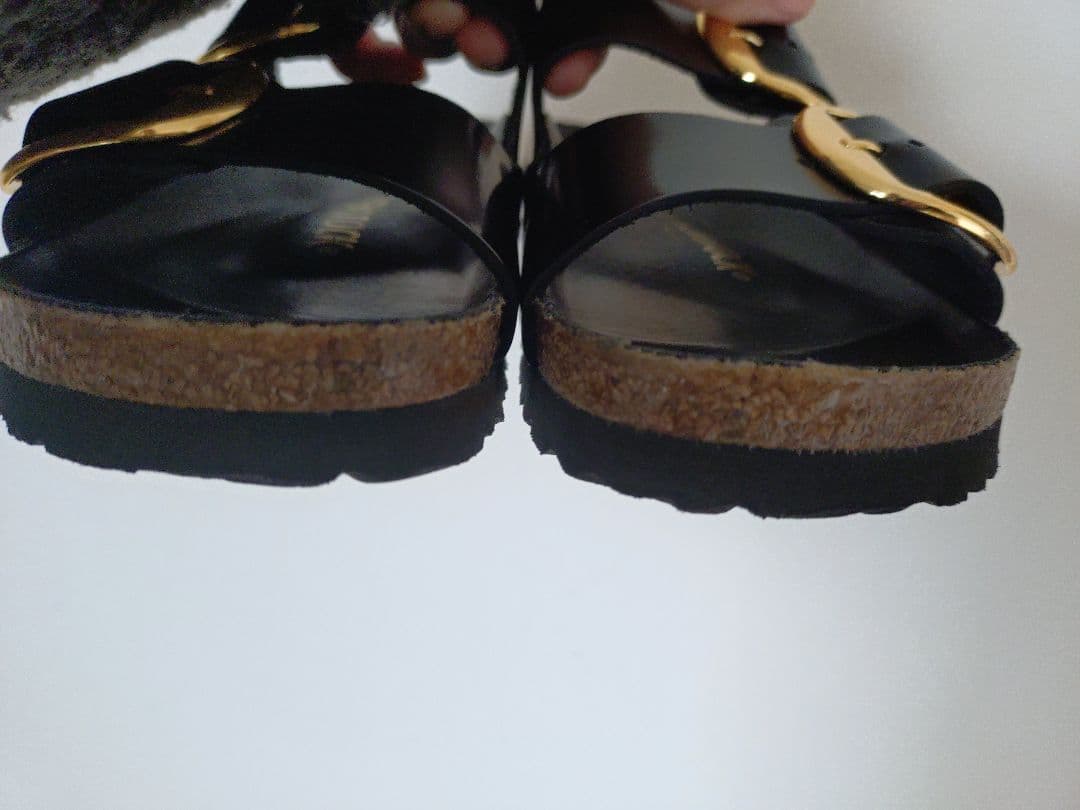 BIRKENSTOCKアリゾナエナメルゴールドバックル36 23