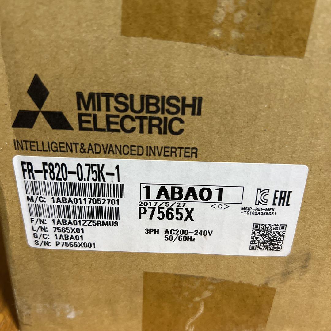 『未使用未開封』三菱インバーター　FR-F820-0.75k-1残り2台