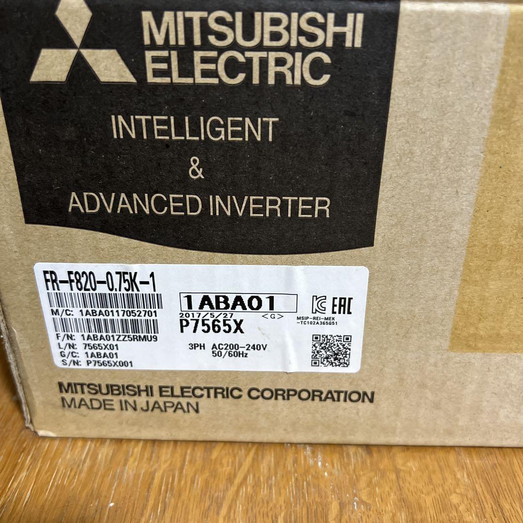 『未使用未開封』三菱インバーター　FR-F820-0.75k-1残り2台
