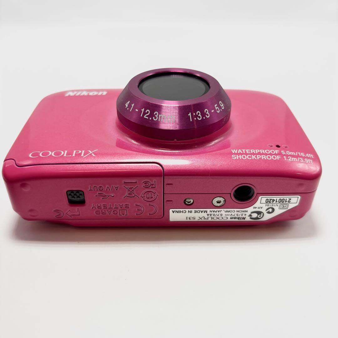 【美品】Nikon COOLPIX S31 ピンク コンパクトデジタルカメラ