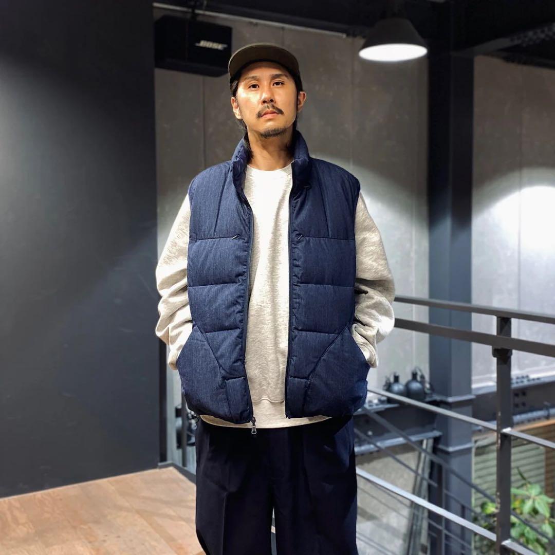 ジャケット・アウター TECH YOSEMITE DOWN VEST DENIM #INDIGO L