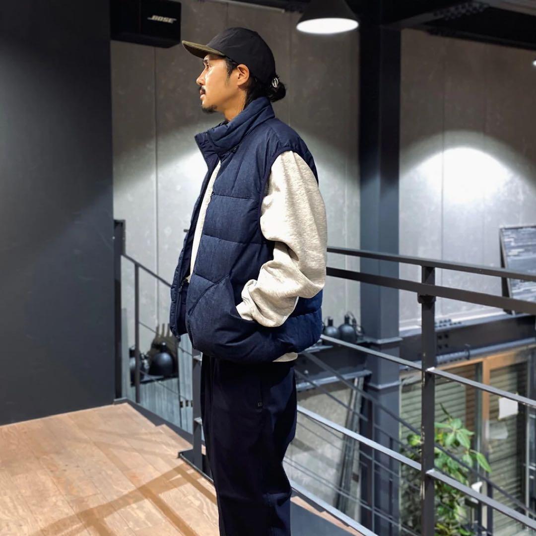 ジャケット・アウター TECH YOSEMITE DOWN VEST DENIM #INDIGO L
