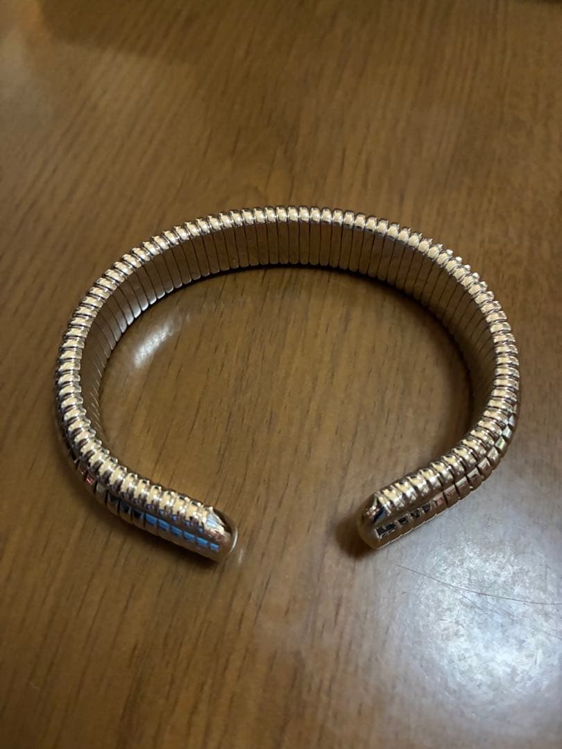 美品 オルゴンリング バングル ブレスレット シルバー系 施術用