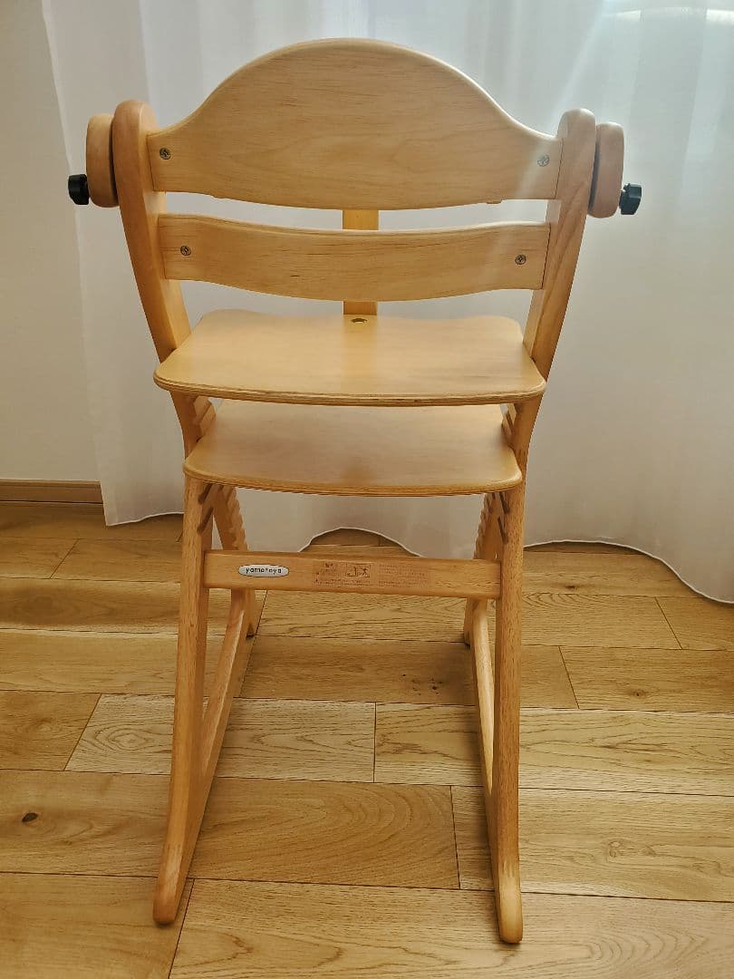 【美品】大和屋　すくすくチェア　スリム-J　ナチュラル