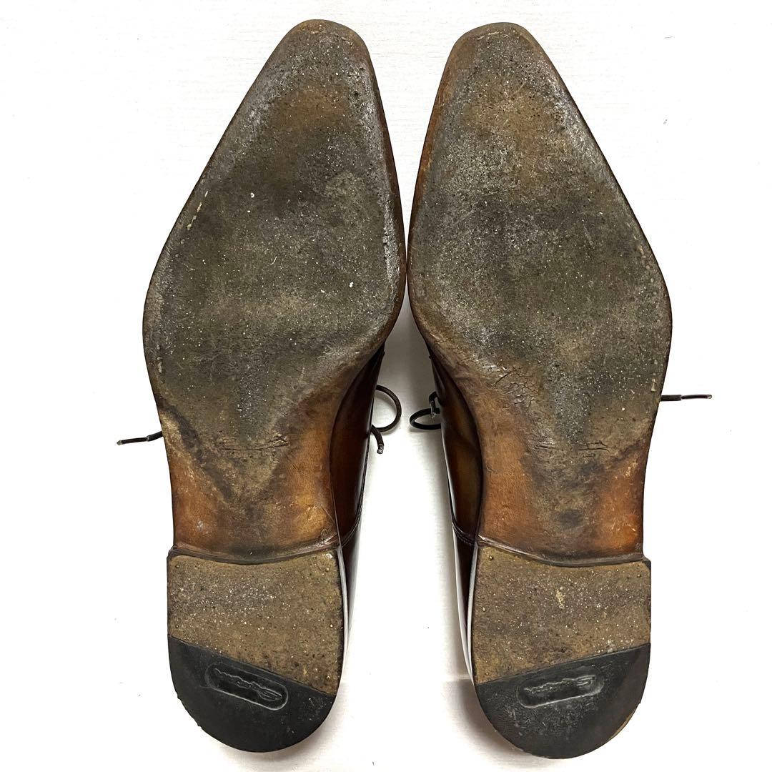 ★SANTONI サントーニ★イタリア製★ポインテッドトゥ★7(25.5cm)★